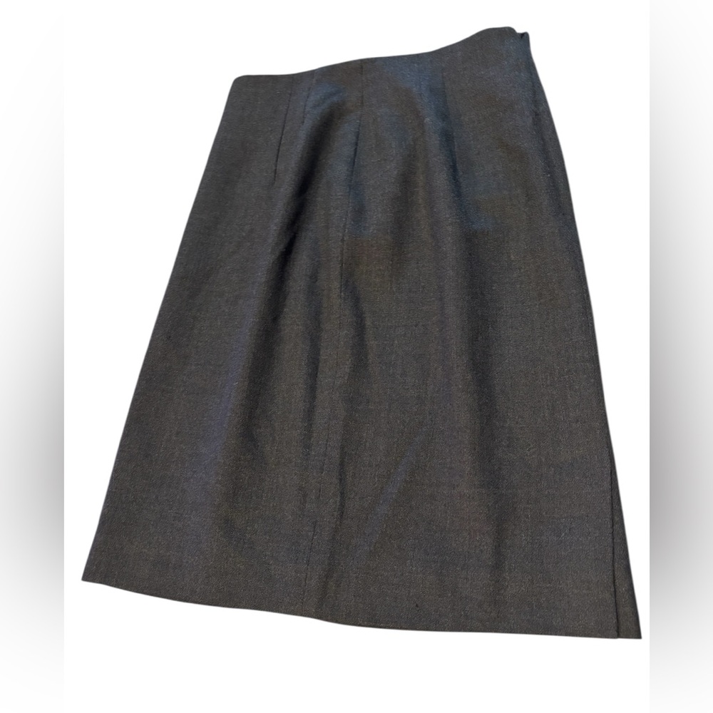 Rena Rowan for Saville Dark Gray 100% Worsted Wool Skirt‎ - Size 8